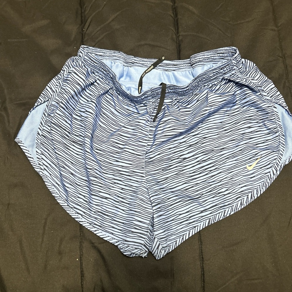 Nike Blue Athletic Shorts with Elastic Waistband